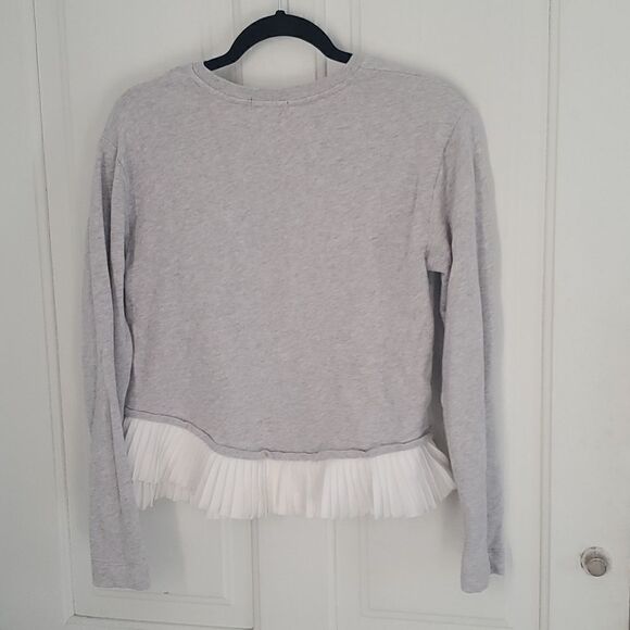 J. Crew Ruffled Cropped Sweatshirt - Picture 6 of 7
